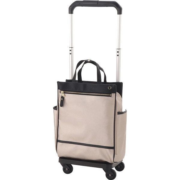 ソエルテ　お買い物キャリーベージュ