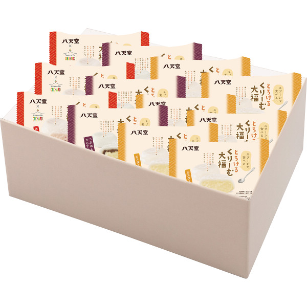 八天堂　とろけるくりーむ大福３種１２個詰合せ