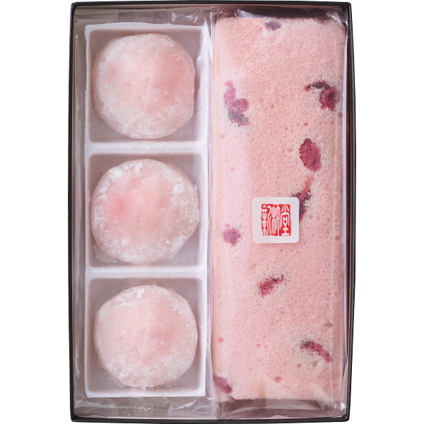 新杵堂　桜ふわふわ・苺ムース大福セット