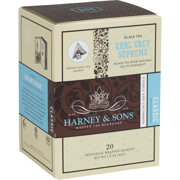 ハーニー＆サンズ　アールグレイ・シュプリーム　ラップドサシェ