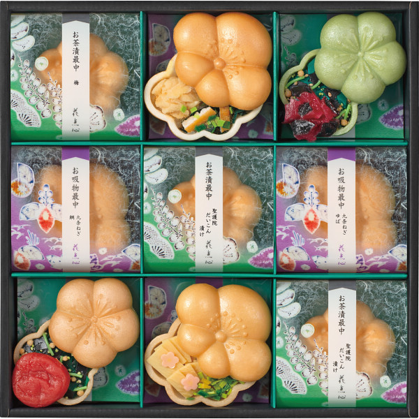 京都・辻が花 お茶漬・お吸物最中詰合せ