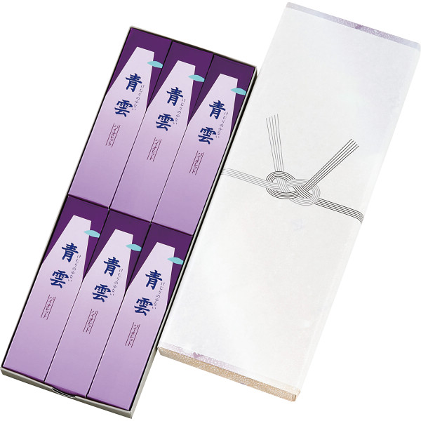 日本香堂　青雲バイオレット　進物型サック６入（包装済）
