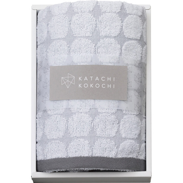 カタチココチ　フェイスタオルグレー