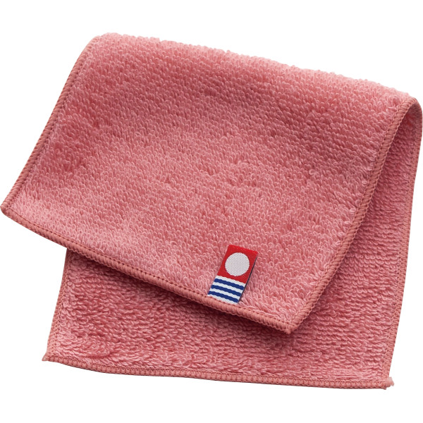 サステナブル今治ハーフハンカチローズレッド