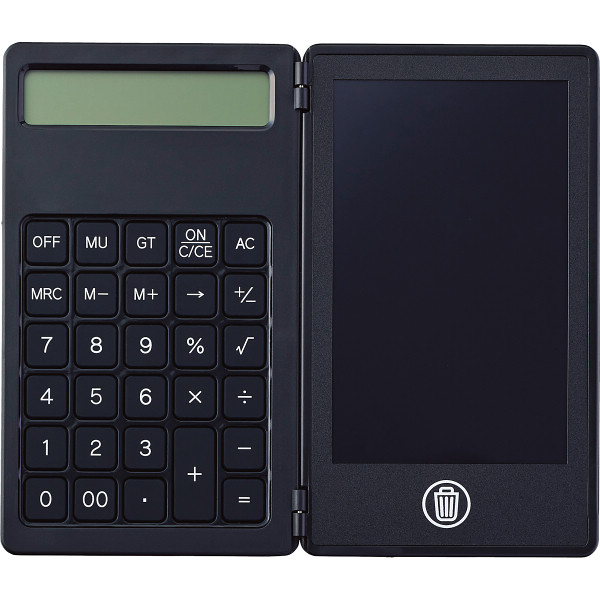 電卓付き電子メモ（４．４インチ）ブラック
