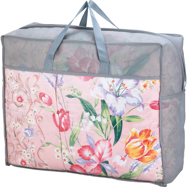 羽根ふとんバッグ入りピンク