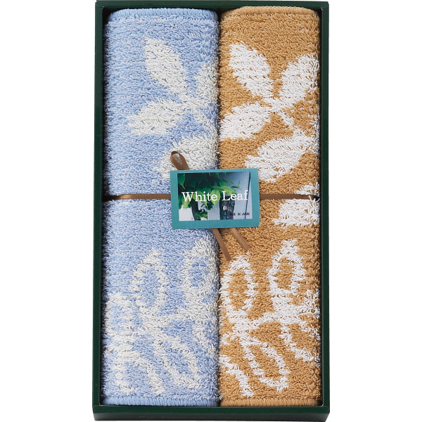 ホワイトリーフ バスマット２枚セット