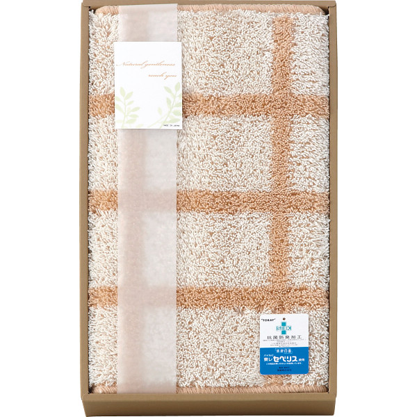 ナチュラル　バスマットチェック