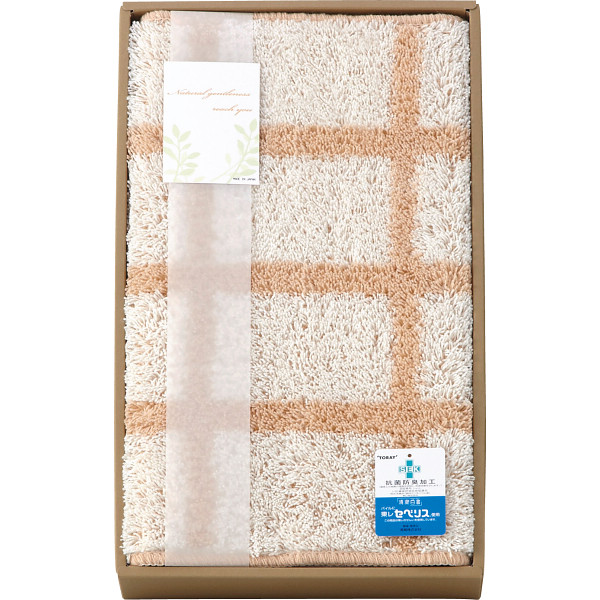 ナチュラル　キッチンマットチェック