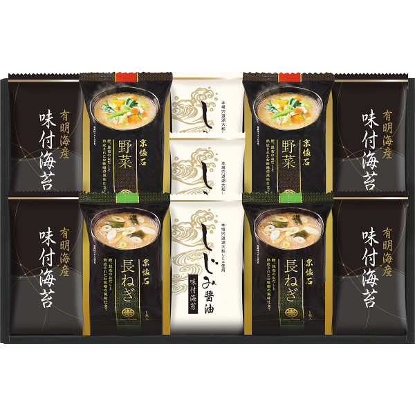 マルコメ　フリーズドライみそ汁＆有明海産味付海苔セット