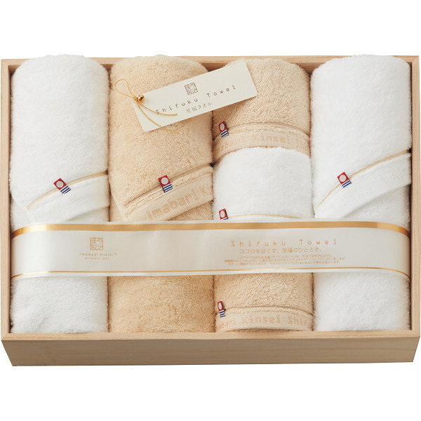 至福タオル バス・フェイスタオルセット（木箱入）