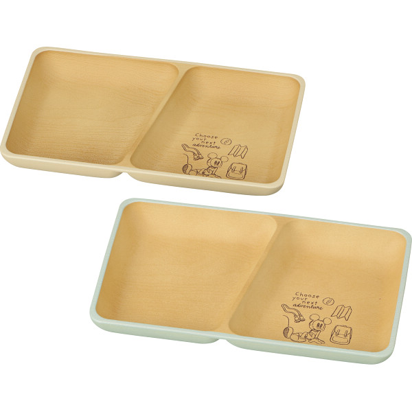 ディズニー ペア抗菌角プレート