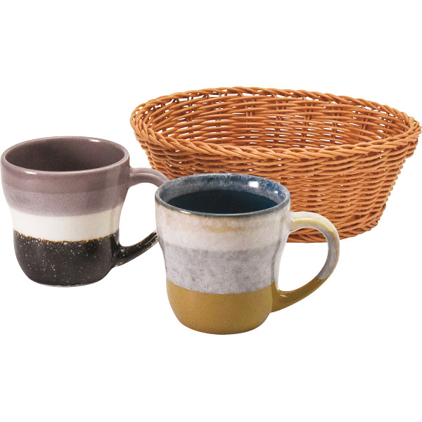 グレイズワークス　カゴ入り　ペアマグ
