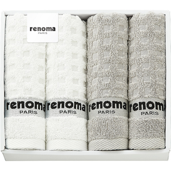 ｒｅｎｏｍａ　フェイスタオル４枚セット