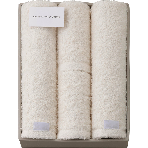 オーガニックフォーエブリワン　バス・フェイスタオルセット