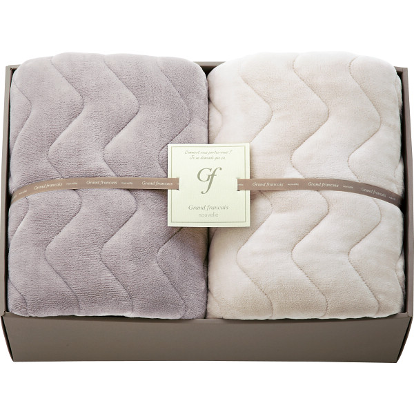 グランフランセヌーベル 吸湿発熱綿入りハイソフトタッチ敷パット２枚セット