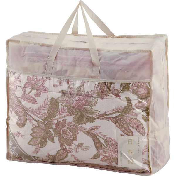 ダウン８５％入 羽毛肌掛けふとんピンク