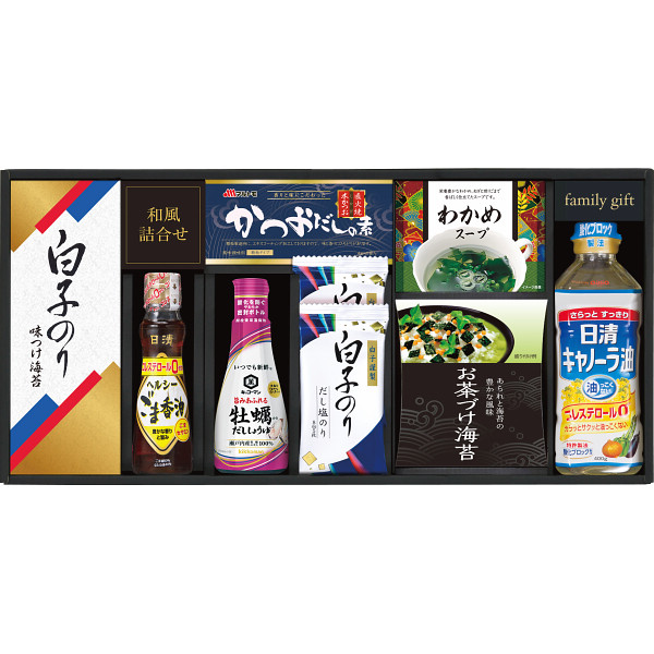 キッコーマン　しょうゆ＆白子のり食卓詰合せ